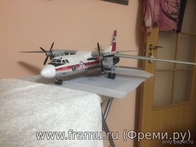 Ан-26Б СССР-26022 "Полярная авиация МГА" (Перекрас GPM 462) из бумаги