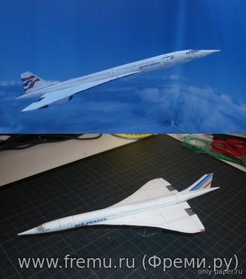 BAe Concorde (14 вариантов) (Bruno VanHecke) из бумаги