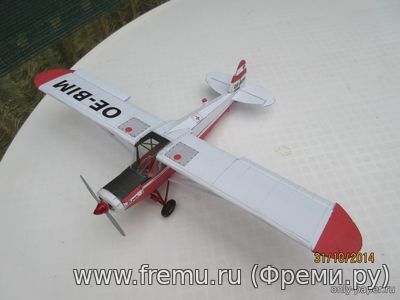 Piper PA-18 (Rudolf Heger) из бумаги