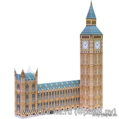 Биг-Бен / Big Ben из бумаги