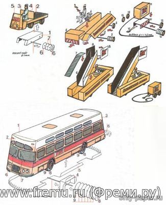 Аэродромная техника [АВС 09, 16/1978] из бумаги