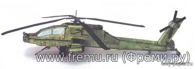 AH-64A Apache (ABC 2003-17) из бумаги