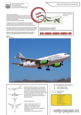 Airbus A-310-300 White Airways из бумаги