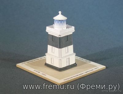 Holyhead Breakwater Lighthouse (1873) из бумаги Маяк