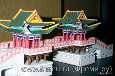 Павильон мост / Pavilion Bridge (Formosa Models) из бумаги Япония