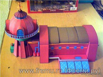 Planet Express Headquarter / Штаб-квартира «Межпланетного экспресса» (Futurama) из бумаги