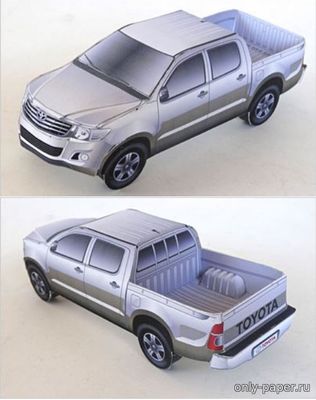 Toyota Hilux (11 цветов корпуса) из бумаги