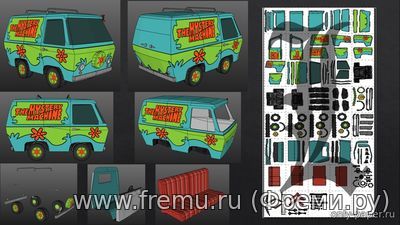 Mystery Machine (Scooby Doo) из бумаги