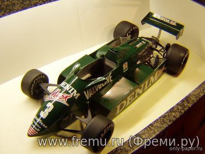 Tyrrell 011 - Michele Alboreto - British & Las Vegas GP 1982 (Antonicky) из бумаги