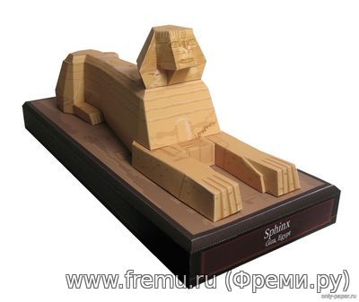 Большой Сфинкс, Египет / Sphinx, Egypt (Canon) из бумаги