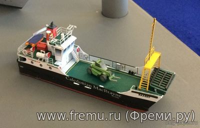 Паром MV Raasay из бумаги