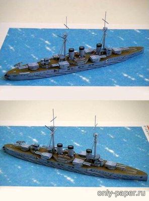 Японский линейный корабль "Кавати" / Japanese Battleship Kawachi из бумаги