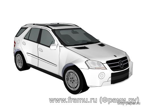 Mercedes-Benz ML 63 AMG (w164) (an225tur) из бумаги