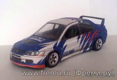 Mitsubishi Lancer Evolution IX NFS MW 2005 (Hitoshi Shinozaki - Kirzik) из бумаги