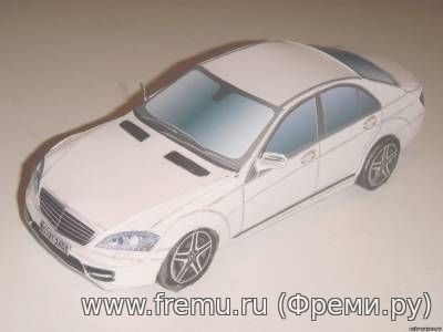 Mercedes-Benz W221 [Atlantic3D] из бумаги