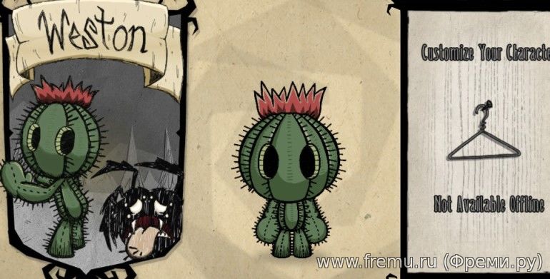 Don’t Starve мод Weston the Wandering Cactus