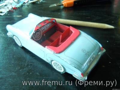 Mercedes 190sl из бумаги