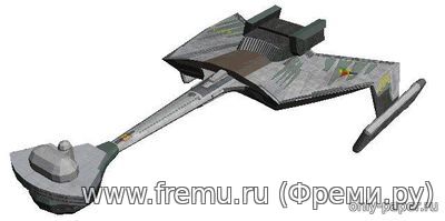 Star Trek - Klingon D-7 Class Battle Cruiser из бумаги